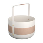 Metallist korv – blanc