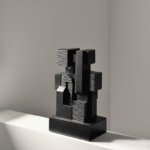 Black Block skulptuur – mahagonist - Image 2