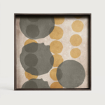 Cinnamon Layered Dots klaaskandik - L