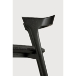 Bok tool tamme täispuidust - kangast istmekattega - must - Image 8