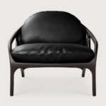 Vime lounge tool tiigi täispuidust - tumepruun - black - Image 2