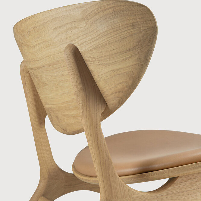 Eye lounge-tool tamme täispuidust nahast istme- ja seljakattega - Image 8