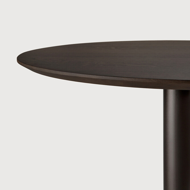 Blend söögilaud tamme täispuidust - pruun - Image 3