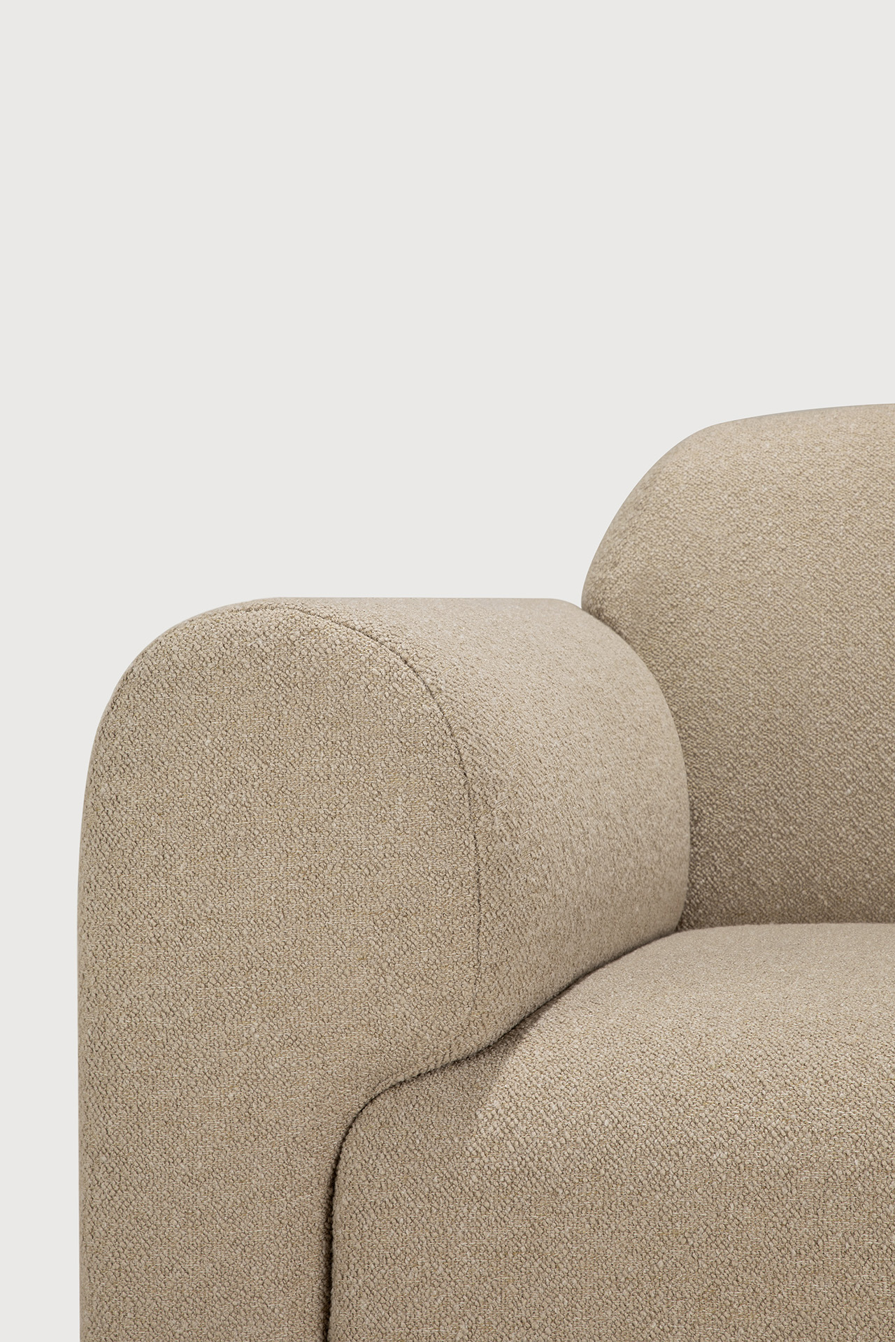 Bulky diivanimoodul käetugi paremal – Almond