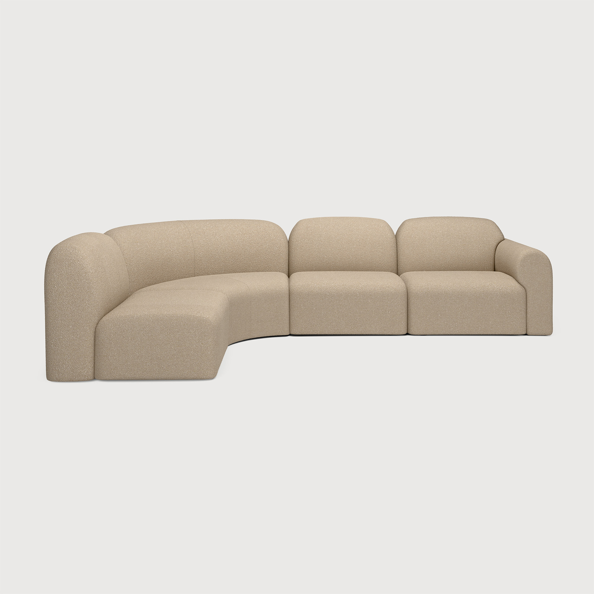 Bulky diivani 90° nurgamoodul – Almond