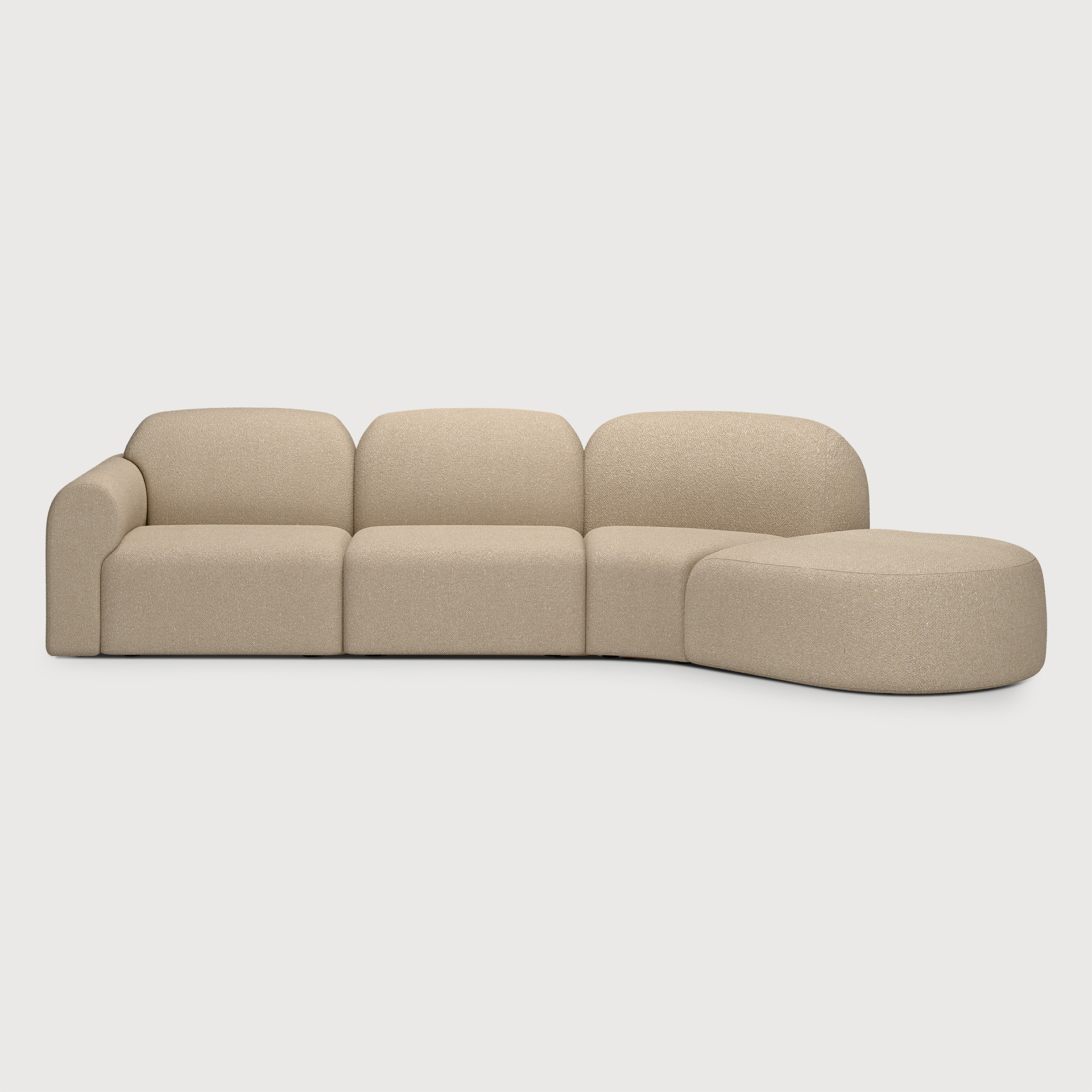 Bulky diivani 45° nurgamoodul – Almond